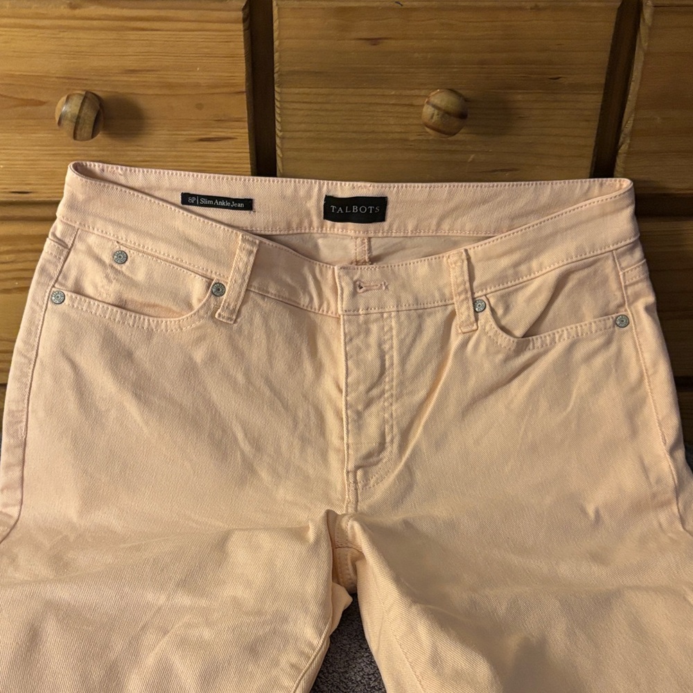 Talbots Peach Slim Ankle Jeans